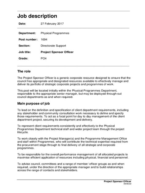 Fillable Online Police Officer Job Description Template Workable Resources Fax Email Print