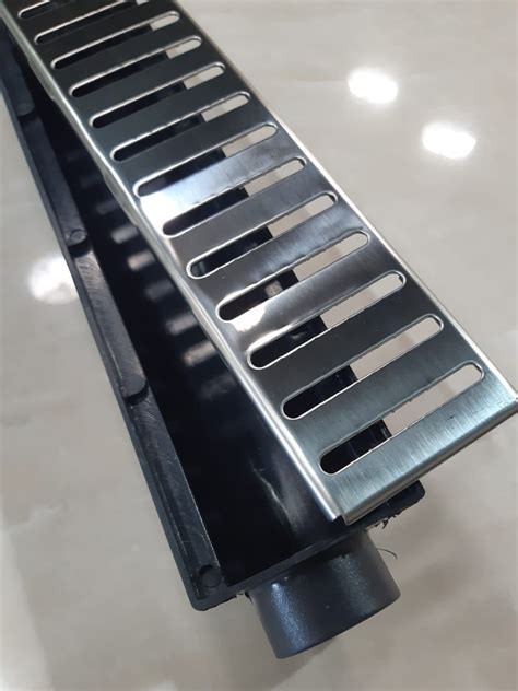 Ralo Linear X Cm Sifonado Grelha Em A O Inox Polido Refor Ada