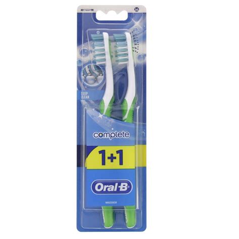 Oral B Complete Deep Clean Toothbrush Medium 2 Pcs Assorted Color