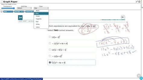 Algebra 1 Staar Practice Factoring Trinomials A10e 22 Youtube