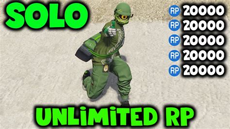 Solo Unlimited Rp Exploit Rank Up Fast Easy Gta Online Rp Exploit