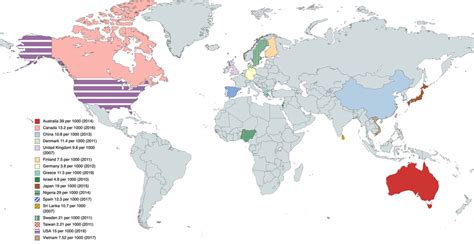 Prevalence Estimate Per 1000 Of Autism Spectrum Disorders Asd In