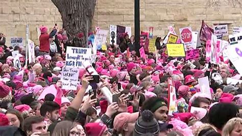 Day After Trump Sworn In Hundreds Of Thousands Protest Presidency In