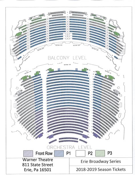 Warner Theatre Seating Chart