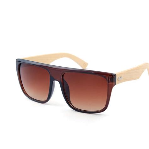 Bamboo Sunglasses Men Wooden Sunglasses Women Brand Designer Mirror