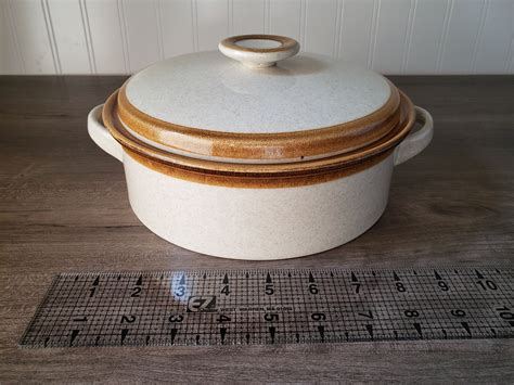 Vintage Mikasa Stone Manor Round Covered Casserole Dish With Etsy