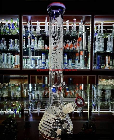 14 Inches New 7mm Glass Beaker Water Pipe Hookah China Glass Pipes