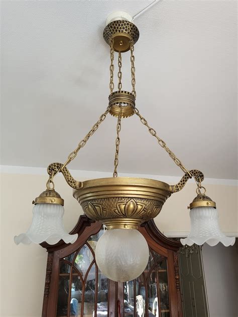 Gammal taklampa i Jugendstil Köp på Tradera 561329757