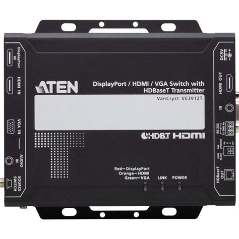 VE3912T Aten DisplayPort HDMI Und VGA Switch Mit Einem HDBaseT Sender