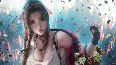 Aerith, Final Fantasy 7 Remake, 4K, #5.15 Wallpaper PC Desktop