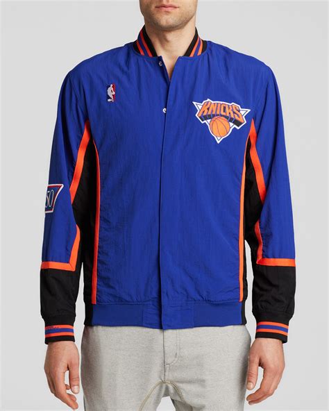 Mitchell Ness New York Knicks Authentic Warm Up Jacket In