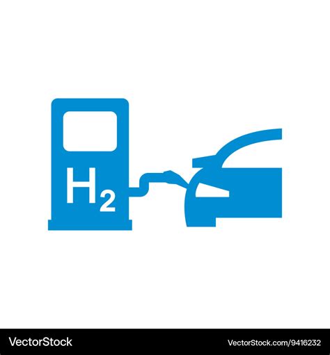 Car Hydrogen Station Icon Royalty Free Vector Image