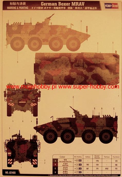 German Boxer Mrav Model Do Sklejania Hobby Boss 82480