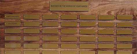 Classic Engraving - Large Custom Perpetual Plaques & Donor / Memorial Walls