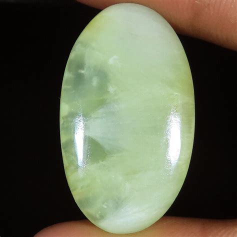 100 Natural PREHNITE Oval Cabochon A Gemstone 44 35 CT 20x35x6 Mm ST