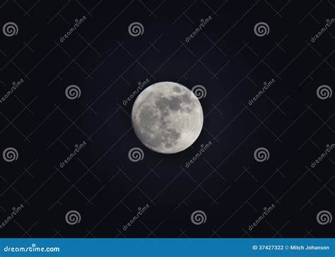 Full Moon in a Winter S Night Sky Stock Photo - Image of salt, winter ...