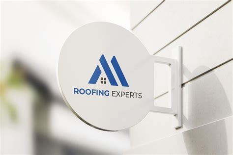 Roofing Experts Minimal Logo Custom Logo Design Professional Logo