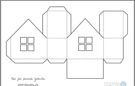 Printable Paper House Template Artofit