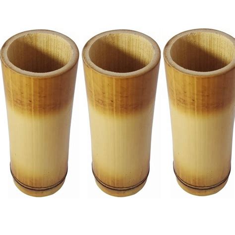 3 Copo Cuia Tradicional Bambu Para Tereré Ou Cachaça 100ml Elo7