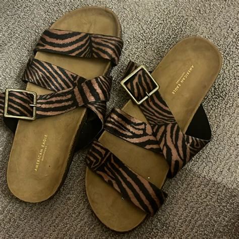 American Eagle Outfitters Shoes Tiger Striped Sandals Poshmark