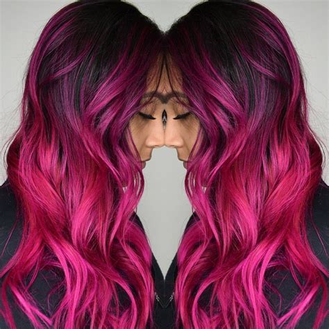 Pink Long Hair Balayage Balayage Hair Artistic Hair Long Hair Styles