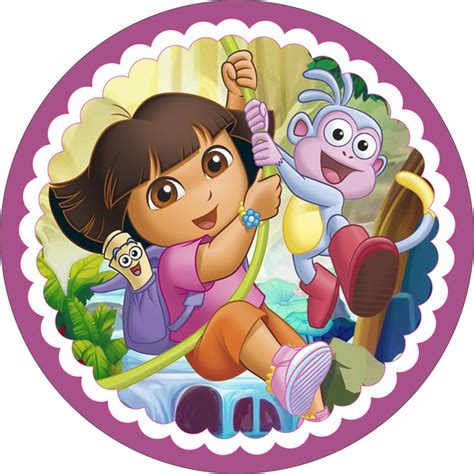 Dora Aventureira Adesivos Redondos Png Art Poin En