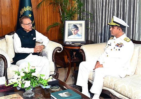 Chief of Naval Staff, Admiral Muhammad Amjad Khan Niazi paid a farewell ...