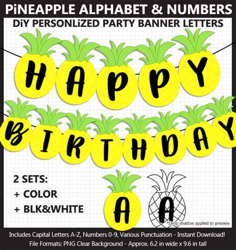 Free Printable Pineapple Banner Download Free Printable Pineapple