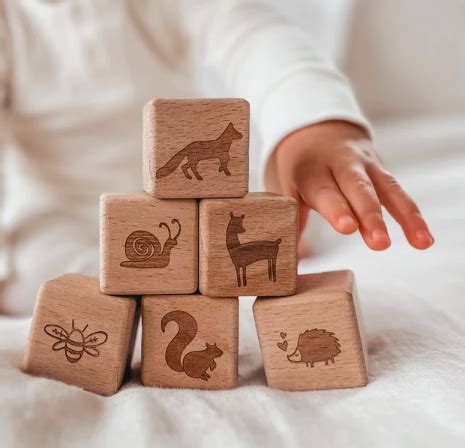 Whimsical Woodlands Wooden Block Set Grant Bros