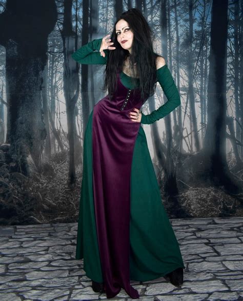 Minerva Overdress Steamed Velvet Hooded Witchy Over Dress By