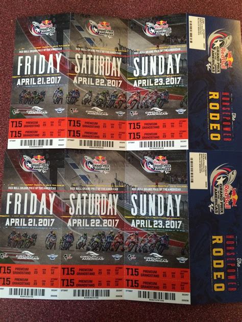 Grand Prix of the Americas tickets - For Sale/Bazaar - Motocross Forums ...