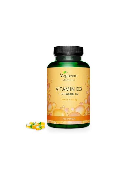 Vitamin D3 K2 Витамин D3 1000 IU К2 100 µg 120 капсули 100