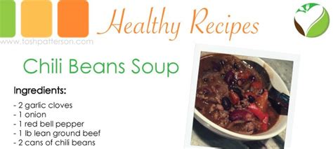 Tasty Thursday: Chili Beans Soup – Moms 'N Charge®