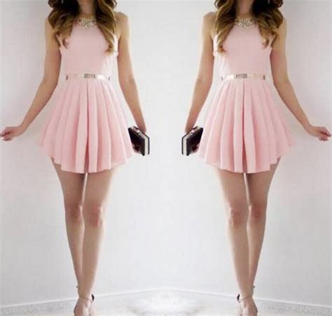 Sexy Pink Sleeveless Dress On Luulla