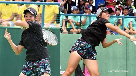 【インハイ】女子個人決勝は林田リコ／宮下こころ（文大杉並）vs原口美咲／久保菜月（中村学園女子） ソフトテニスマガジン・ポータル