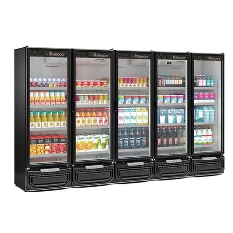 Refrigerador Expositor Vertical Conveniência 5 Portas Preto Gcvr 2500