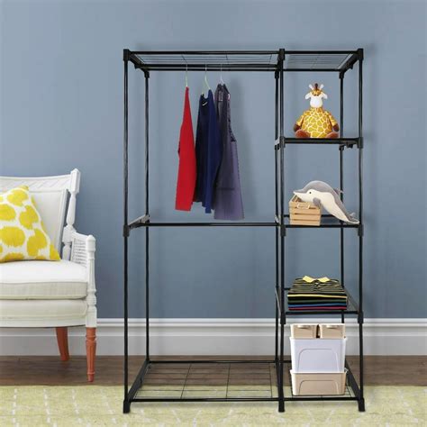 Closet Organizer Storage Rack Portable Clothes Hanger Home Garment Shelf - Walmart.com - Walmart.com