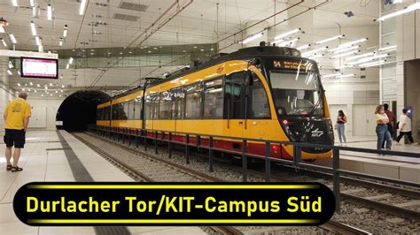 Stadtbahn Station Durlacher Tor KIT Campus Süd Karlsruhe