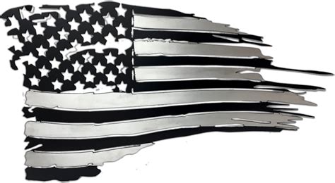 Tattered American Flag, Outdoor Aluminum - ActiveDogs.com