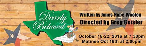 Fall 2016 - Dearly Beloved - The Rural Root Theatre Company