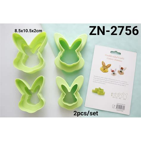 Jual Zn Cutter Embosser Cetakan Fondant Gumpaste Cutter Kelinci