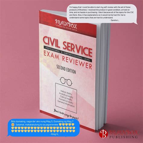 Brainbox Civil Service Exam Reviewer Hobbies Toys Books Magazines