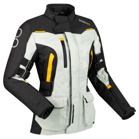 Veste Moto Bering Lady Zephyr Black Grey Yellow En Stock Icasque