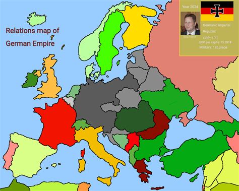 What If German Empire won WW1 and survived until the modern day? - Relations Map : r/imaginarymaps