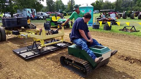 Struck Crawler Trying To Pull The Garden Tractor Sled Youtube