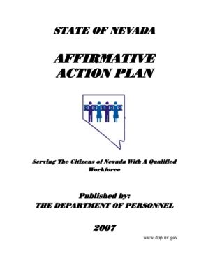 Fillable Online Affirmative Action Plan 9 06doc Fax Email Print PdfFiller