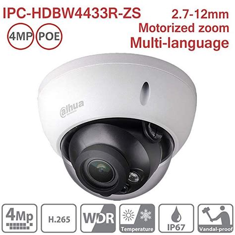 Dahua 4MP Dome IP Camera IPC HDBW4433R ZS 2 7 12mm Motorized Varifocal