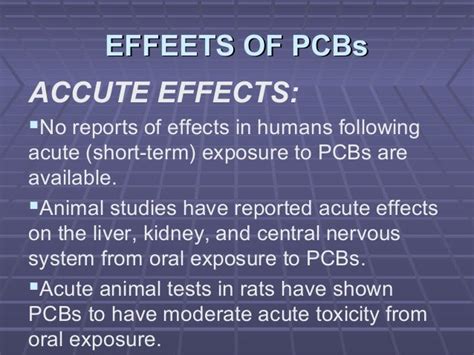 PCBs and PAHs