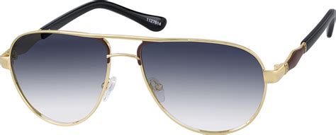 Gold Premium Aviator Sunglasses 1127614 Zenni Optical