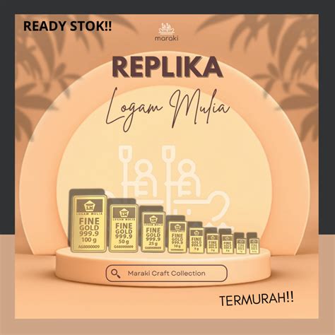 Jual Replika Logam Mulia Emas Termurah Dekorasi Mahar Logam Mulia